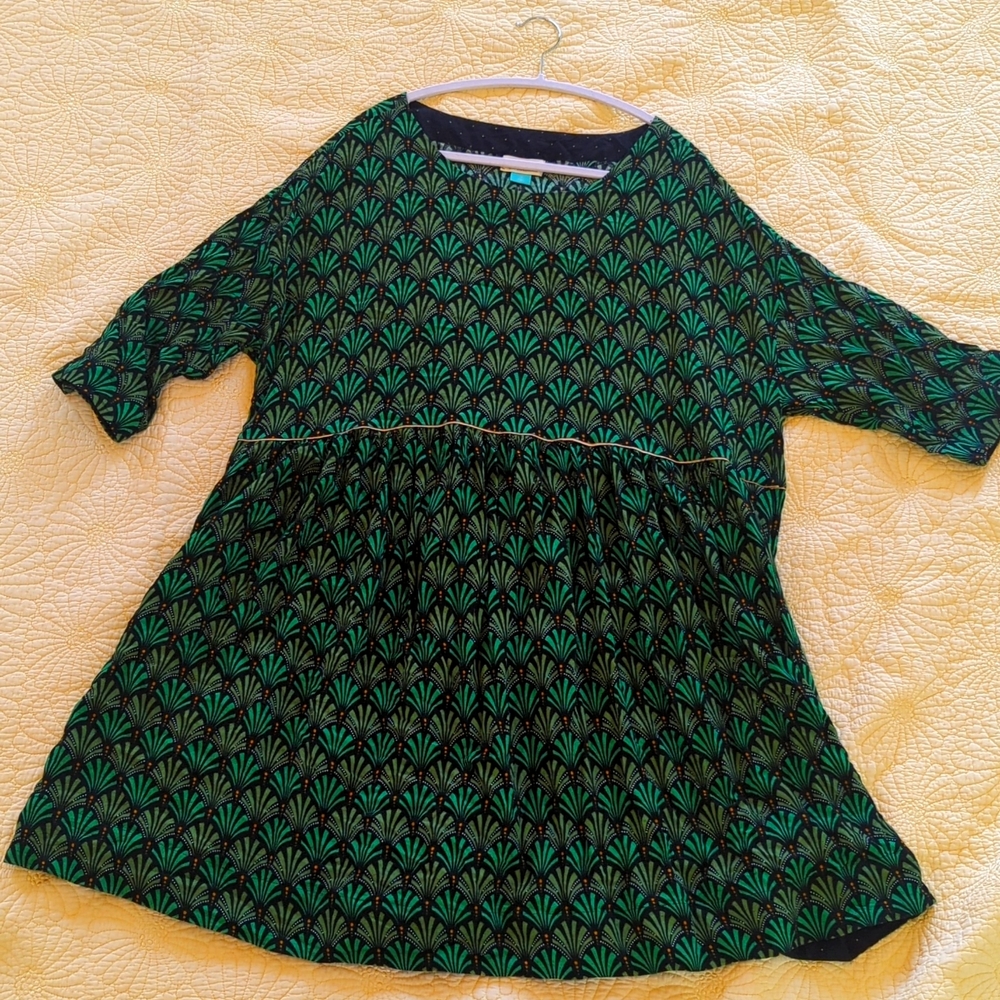 Maeve (Anthropologie) oversized art deco print dress